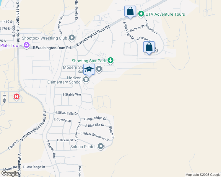 map of restaurants, bars, coffee shops, grocery stores, and more near 1344 East Andromeda Street in Washington