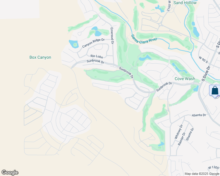 map of restaurants, bars, coffee shops, grocery stores, and more near 2335 West Sunbrook Drive in St. George