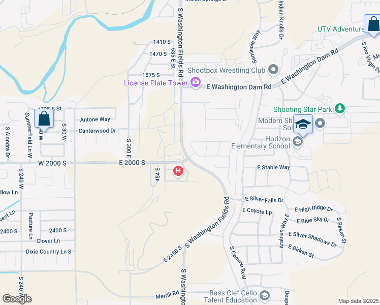 map of restaurants, bars, coffee shops, grocery stores, and more near 1918 Mojave Drive in Washington