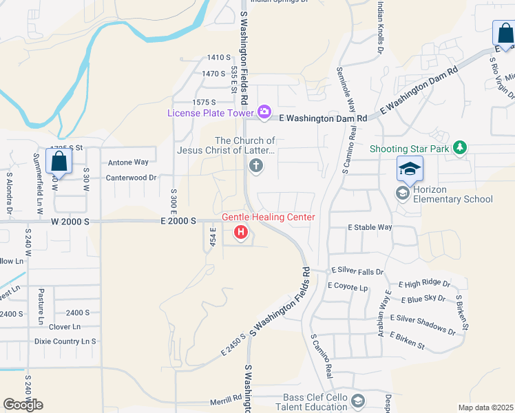 map of restaurants, bars, coffee shops, grocery stores, and more near 1918 Mojave Drive in Washington