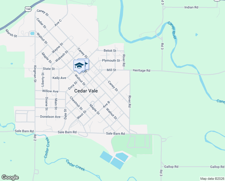map of restaurants, bars, coffee shops, grocery stores, and more near 400-498 Cedar Street in Cedar Vale