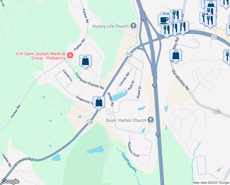 map of restaurants, bars, coffee shops, grocery stores, and more near 183 Lincoln Road in London