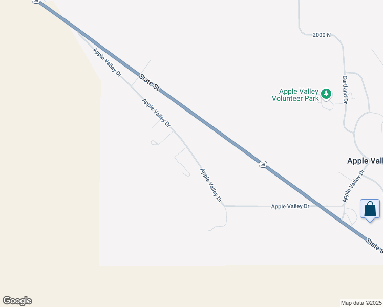 map of restaurants, bars, coffee shops, grocery stores, and more near North Apple Valley Drive in Apple Valley