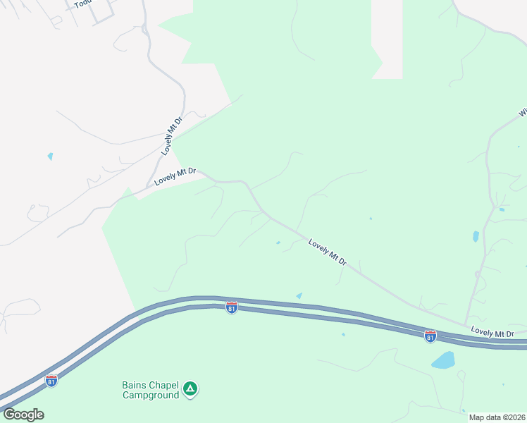 map of restaurants, bars, coffee shops, grocery stores, and more near 413 Lovely Mount Drive in Radford