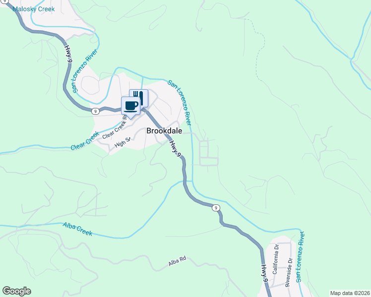 map of restaurants, bars, coffee shops, grocery stores, and more near in Brookdale