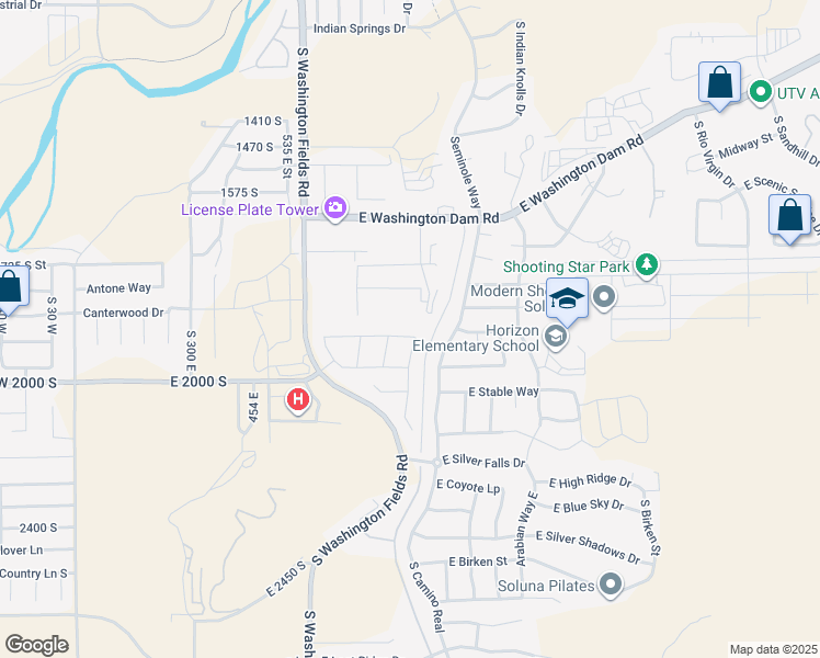 map of restaurants, bars, coffee shops, grocery stores, and more near 817 E Sonoran Dr in Washington