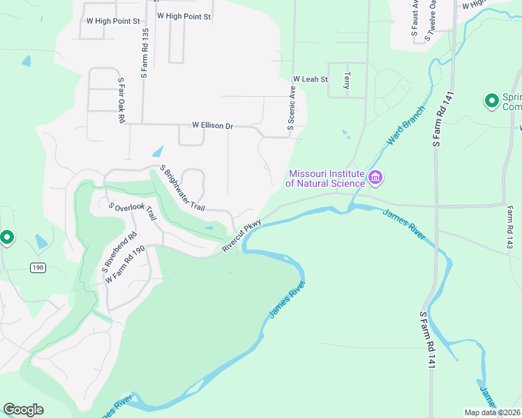 map of restaurants, bars, coffee shops, grocery stores, and more near 2807 West Oxbow Lane in Springfield