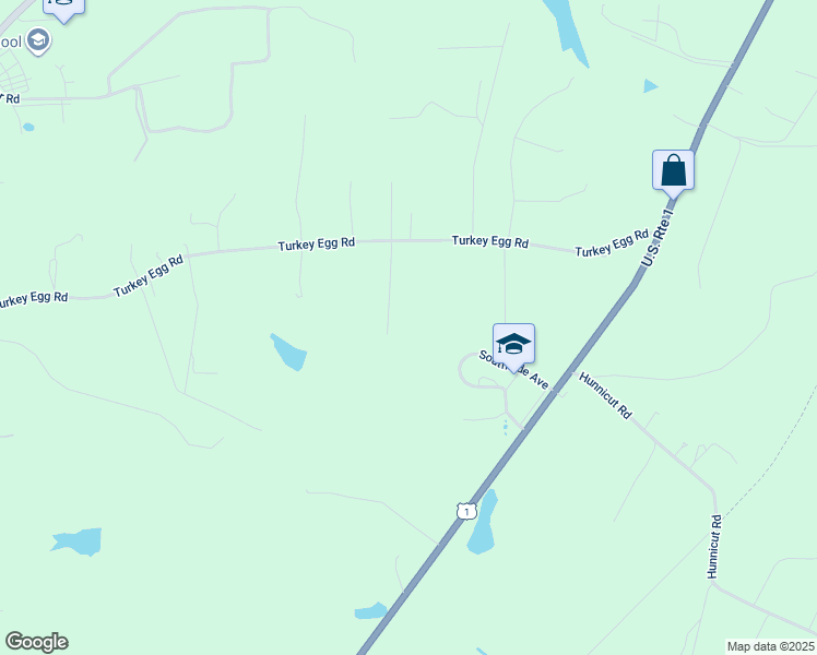 map of restaurants, bars, coffee shops, grocery stores, and more near 12107 Gravelly Drive in Dinwiddie