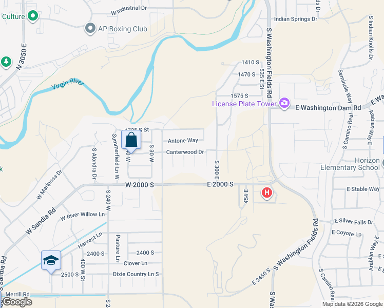 map of restaurants, bars, coffee shops, grocery stores, and more near 1848 Bridle Circle in Washington