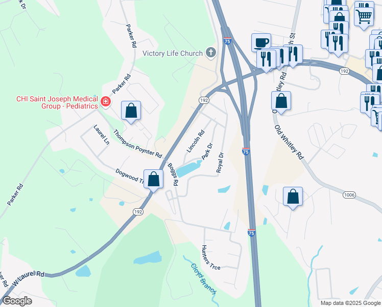 map of restaurants, bars, coffee shops, grocery stores, and more near 183 Lincoln Road in London