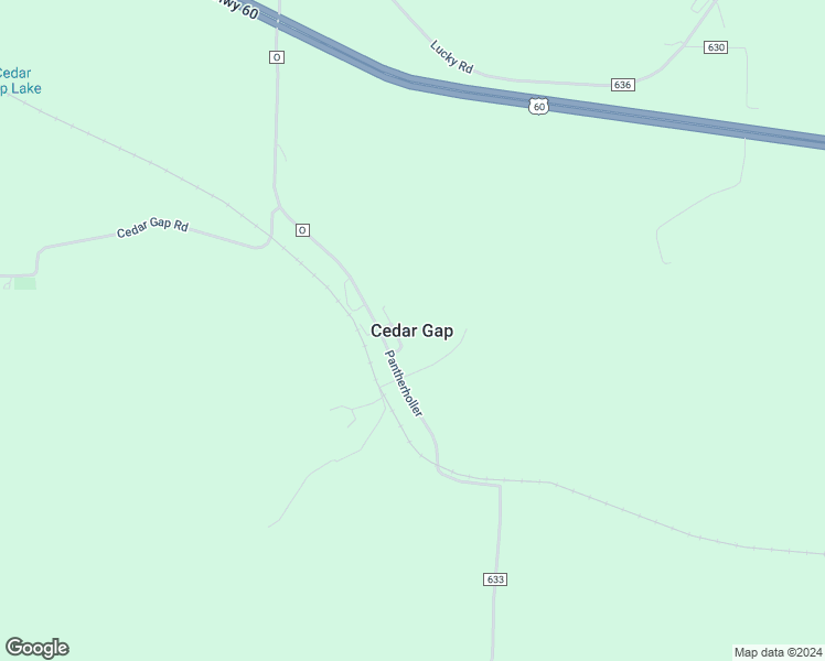 map of restaurants, bars, coffee shops, grocery stores, and more near in Cedar Gap
