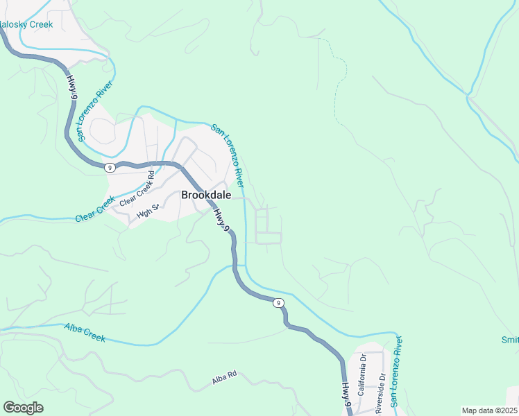 map of restaurants, bars, coffee shops, grocery stores, and more near 101 Annies Way in Ben Lomond