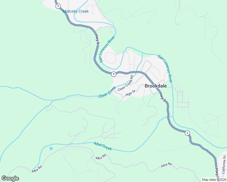 map of restaurants, bars, coffee shops, grocery stores, and more near 615 High Street in Brookdale