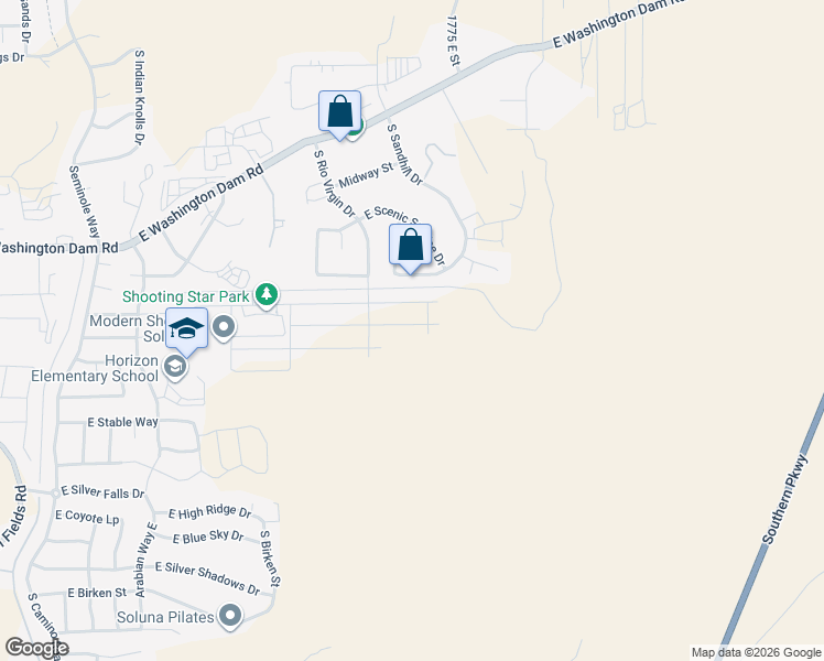 map of restaurants, bars, coffee shops, grocery stores, and more near 1628 Centaurus Way in Washington