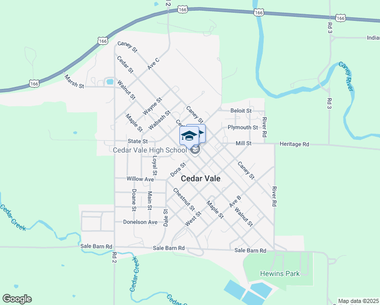 map of restaurants, bars, coffee shops, grocery stores, and more near 508 Dora Street in Cedar Vale