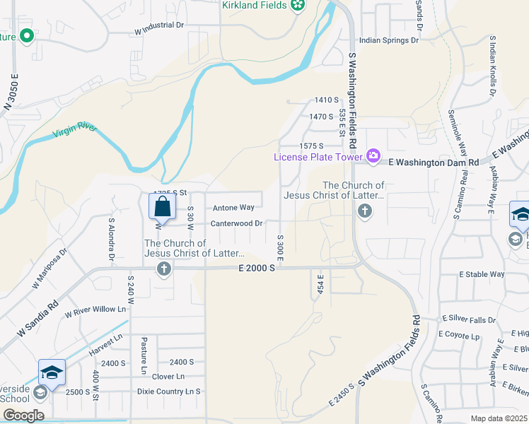 map of restaurants, bars, coffee shops, grocery stores, and more near 230 Antone Way in Washington