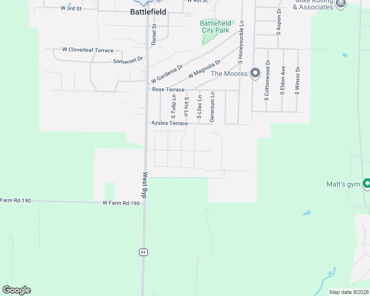 map of restaurants, bars, coffee shops, grocery stores, and more near Azalea Terrace in Brookline