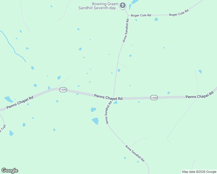 map of restaurants, bars, coffee shops, grocery stores, and more near 4740 Penns Chapel Road in Bowling Green