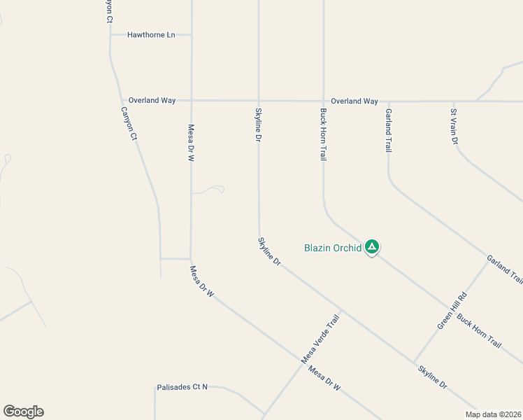 map of restaurants, bars, coffee shops, grocery stores, and more near 7602 Skyline Drive in San Luis