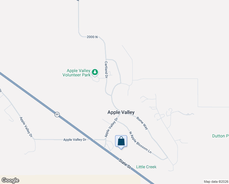 map of restaurants, bars, coffee shops, grocery stores, and more near 1664 Rome Way in Apple Valley