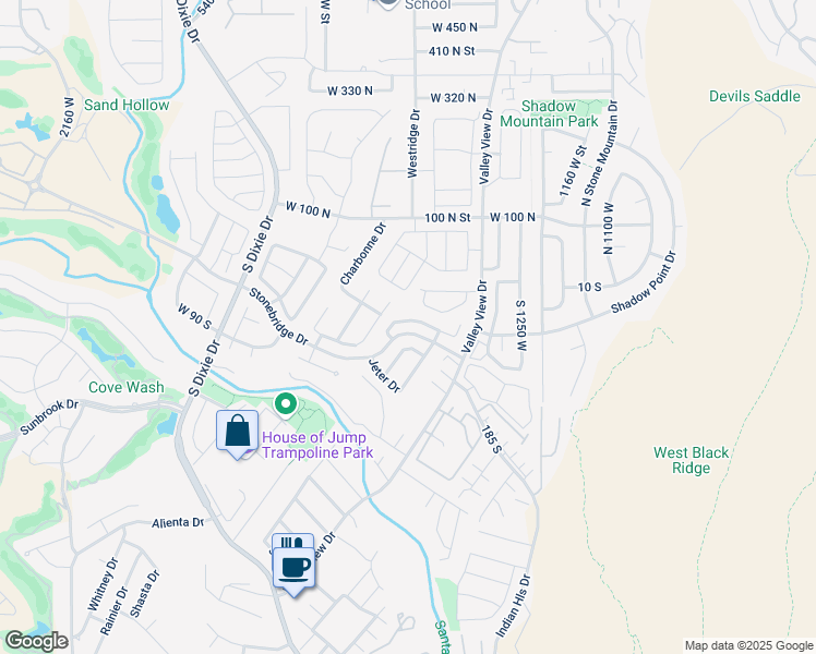 map of restaurants, bars, coffee shops, grocery stores, and more near 1456 Clinton Way in Washington