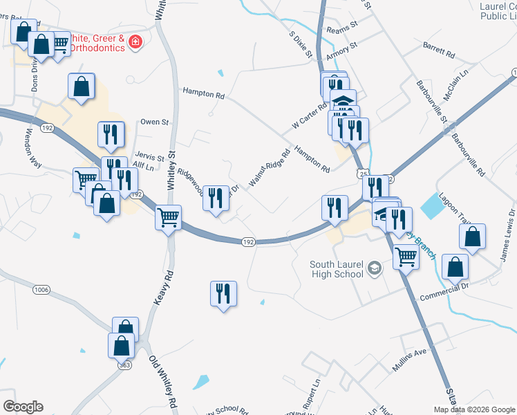 map of restaurants, bars, coffee shops, grocery stores, and more near 751 Collett Lane in London