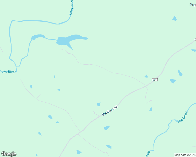 map of restaurants, bars, coffee shops, grocery stores, and more near 7101 Hat Creek Road in Brookneal