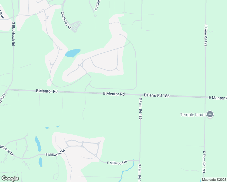 map of restaurants, bars, coffee shops, grocery stores, and more near 4101-4199 East Farm Road 186 in Rogersville