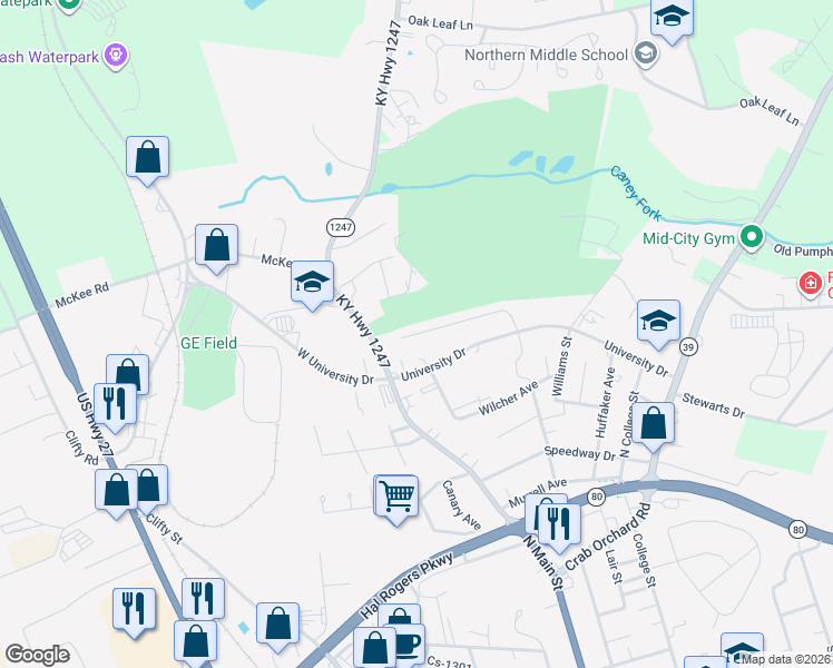 map of restaurants, bars, coffee shops, grocery stores, and more near 193-231 Fairway Lane in Somerset