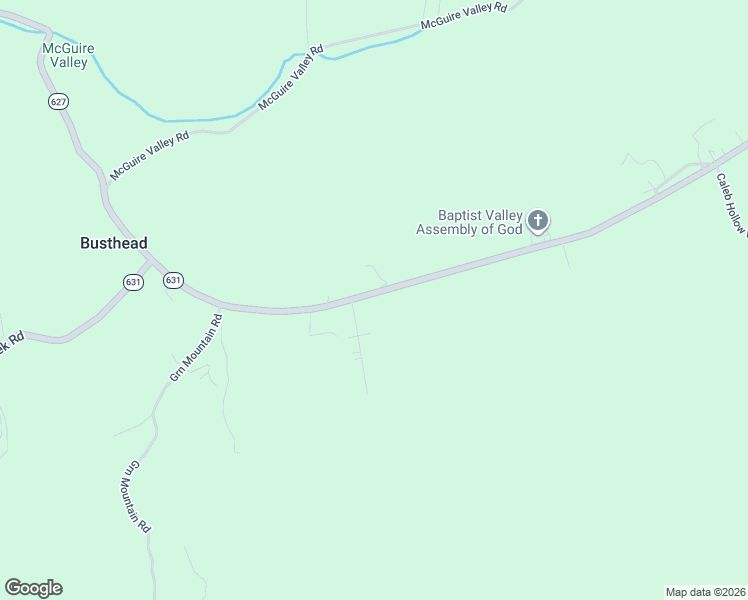 map of restaurants, bars, coffee shops, grocery stores, and more near 624 Baptist Valley Road in Cedar Bluff