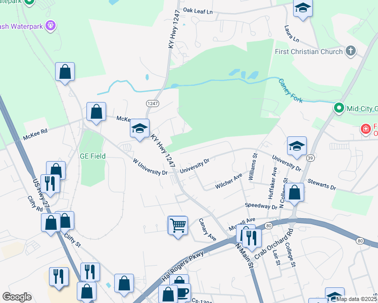 map of restaurants, bars, coffee shops, grocery stores, and more near 193-231 Fairway Lane in Somerset