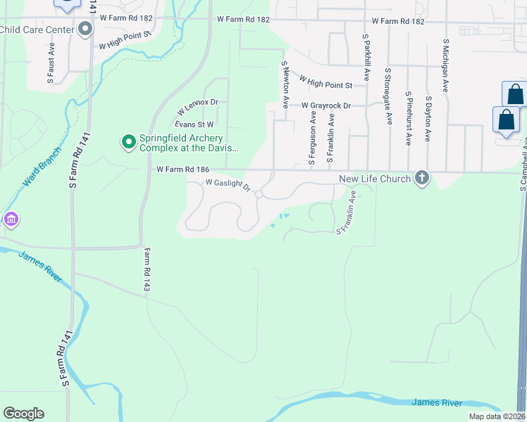map of restaurants, bars, coffee shops, grocery stores, and more near in Greene County