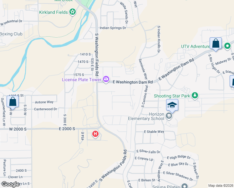 map of restaurants, bars, coffee shops, grocery stores, and more near 720 E Meadow Ln in Washington