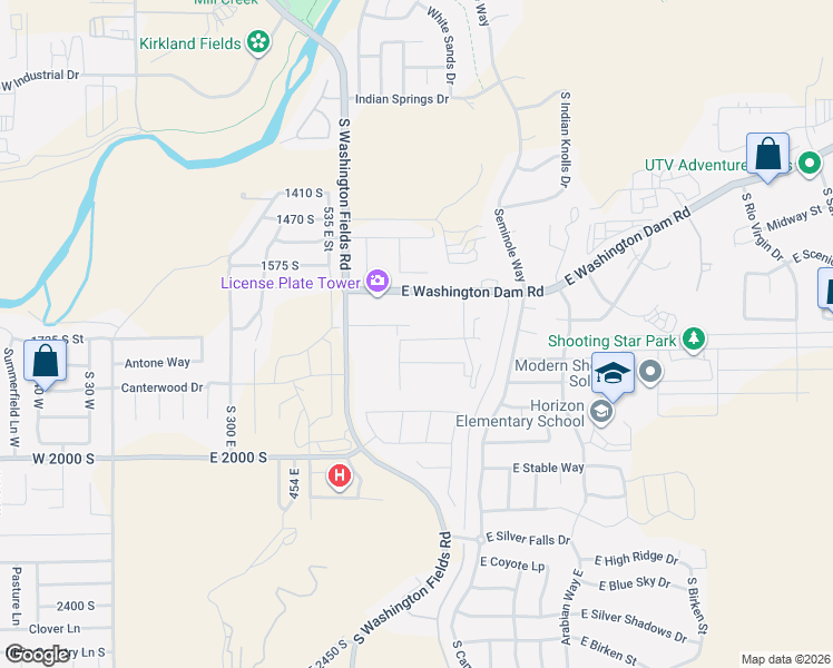 map of restaurants, bars, coffee shops, grocery stores, and more near 720 E Meadow Ln in Washington