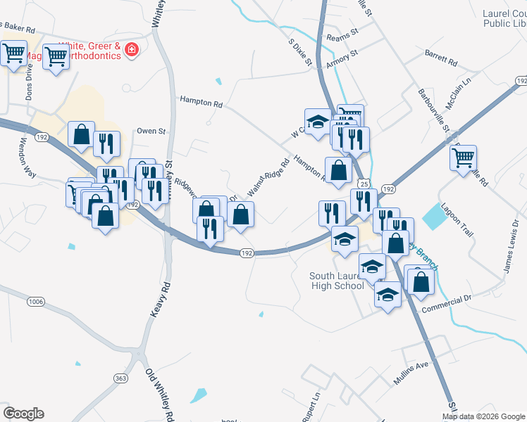 map of restaurants, bars, coffee shops, grocery stores, and more near 751 Collett Lane in London