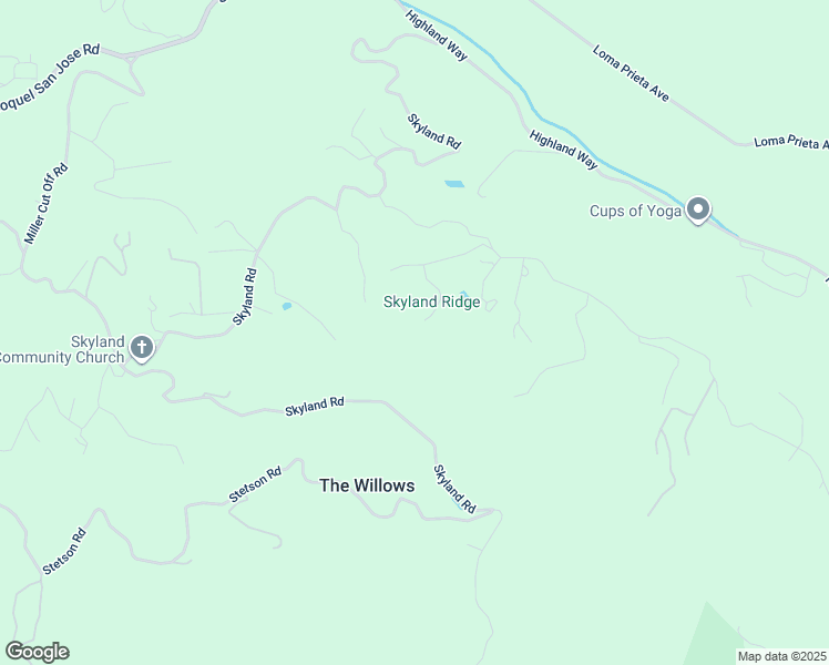 map of restaurants, bars, coffee shops, grocery stores, and more near 25220 Quail Ridge Road in Los Gatos