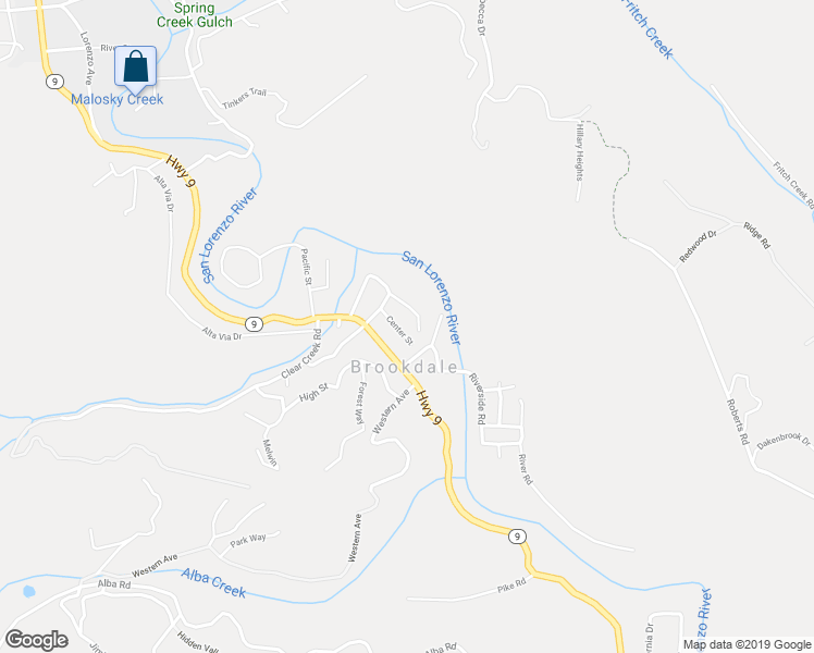 map of restaurants, bars, coffee shops, grocery stores, and more near 11258 Center Street in Brookdale