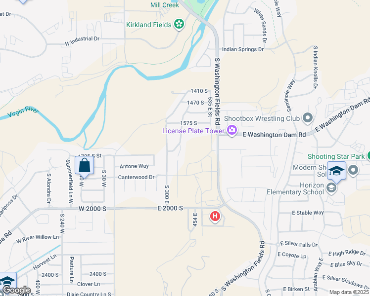 map of restaurants, bars, coffee shops, grocery stores, and more near 1675 South Carma Street in Washington