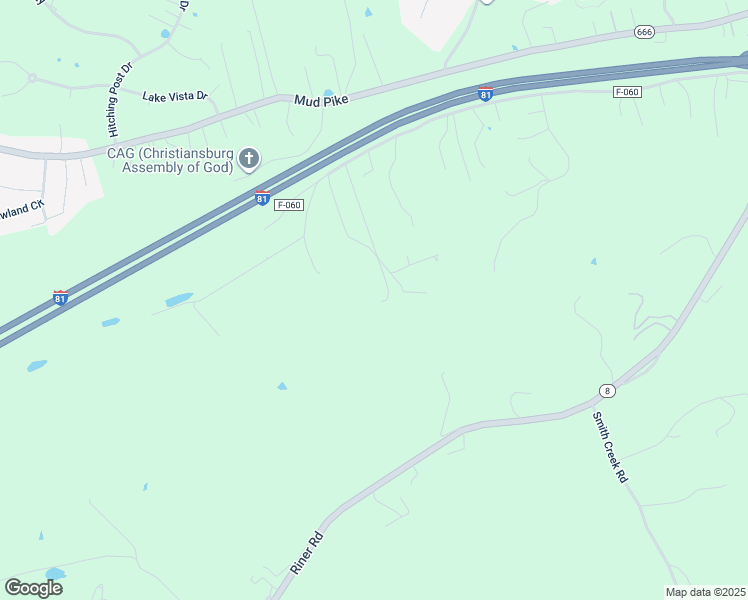 map of restaurants, bars, coffee shops, grocery stores, and more near 1727 Flanagan Drive in Christiansburg