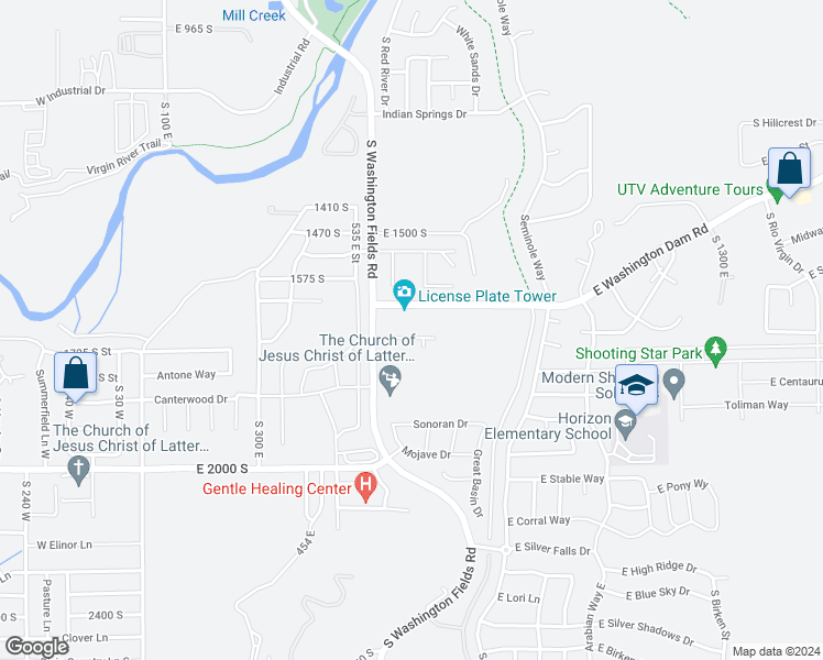 map of restaurants, bars, coffee shops, grocery stores, and more near 657 Meadow Lane in Washington