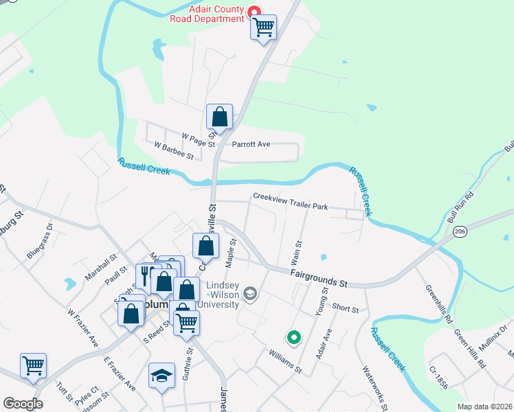 map of restaurants, bars, coffee shops, grocery stores, and more near 400-420 Sandusky Street in Columbia