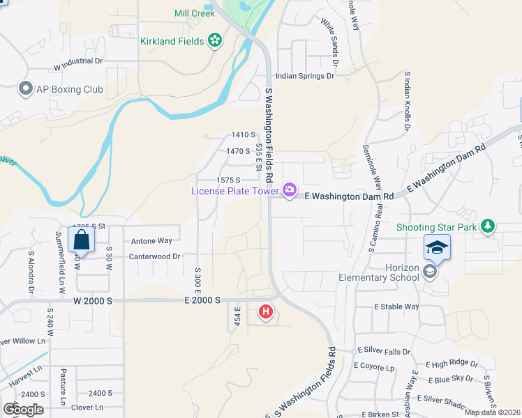 map of restaurants, bars, coffee shops, grocery stores, and more near 1761 South Nisson Hill Alley in Washington