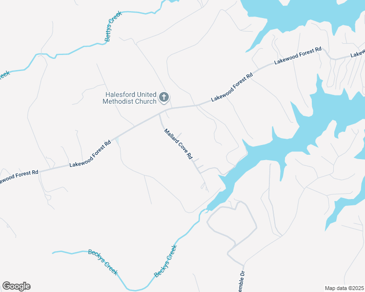 map of restaurants, bars, coffee shops, grocery stores, and more near 205 Mallard Cove Rd in Moneta