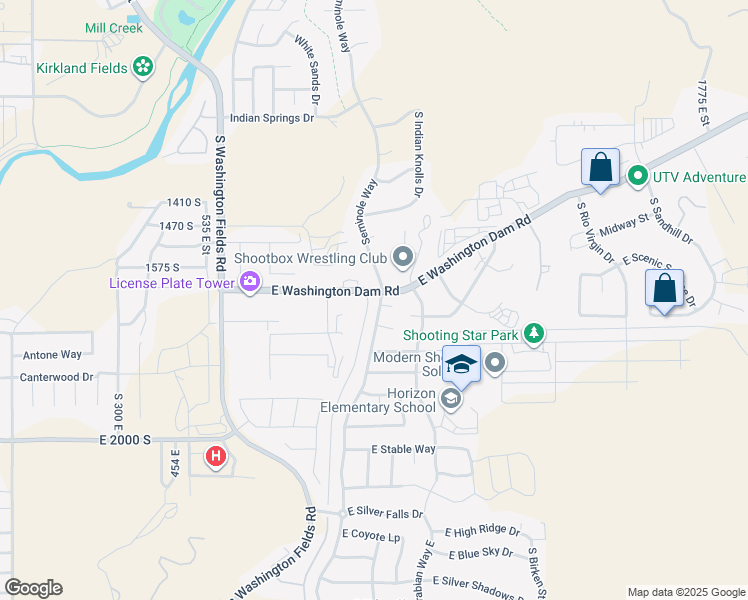 map of restaurants, bars, coffee shops, grocery stores, and more near 1628 South Camino Real in Washington