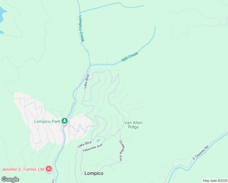 map of restaurants, bars, coffee shops, grocery stores, and more near Volver Avenue in Lompico