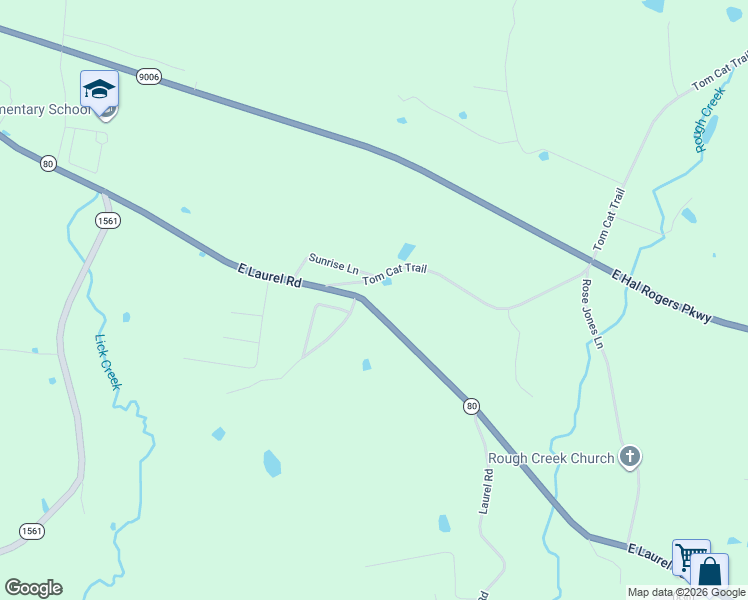 map of restaurants, bars, coffee shops, grocery stores, and more near 2604 East Laurel Road in London