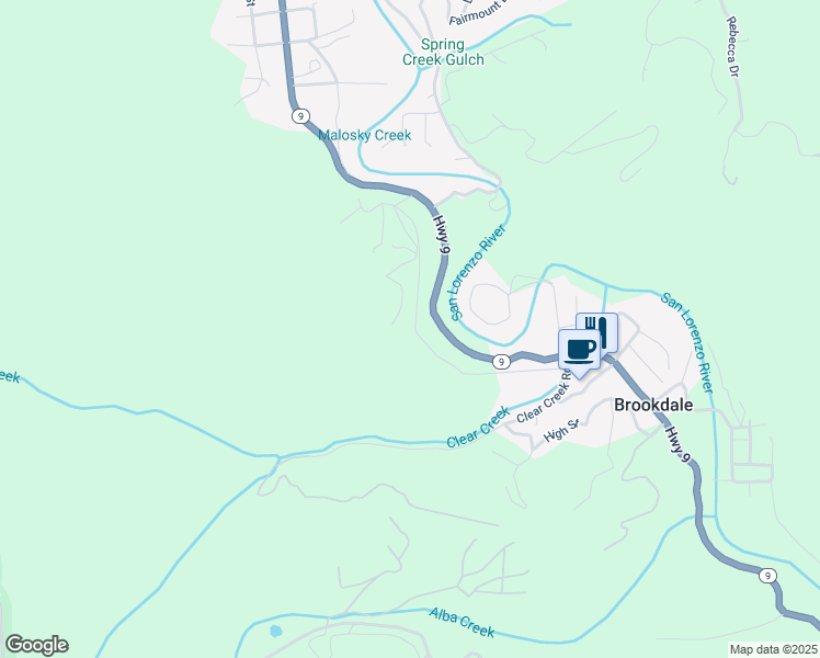 map of restaurants, bars, coffee shops, grocery stores, and more near 11860 Alta Via Drive in Brookdale