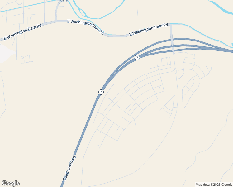 map of restaurants, bars, coffee shops, grocery stores, and more near Southern Parkway in Washington