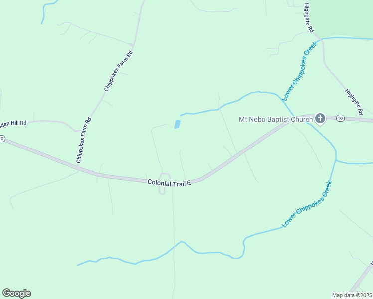 map of restaurants, bars, coffee shops, grocery stores, and more near 4991 Colonial Trail E in Surry