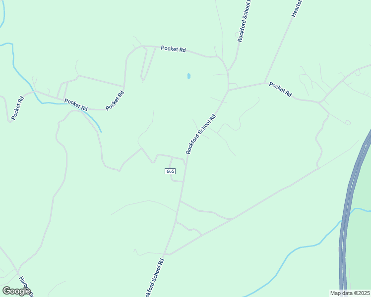 map of restaurants, bars, coffee shops, grocery stores, and more near 16273 Rockford School Road in Hurt